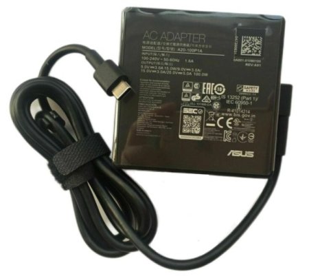 Genuine 100W USB-C Asus ROG Flow X13 GV301QE Charger AC Adapter + Free Cable