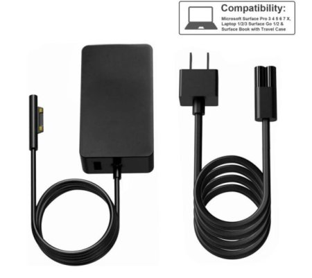 Genuine 127W Microsoft Surface Book 2 Adapter Charger + Free Cable