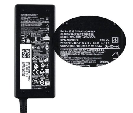 Genuine 65W Dell P80G P80G001 Adapter Charger + Free Cable