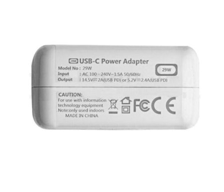 29W USB-C Apple A1534 AC Adapter Charger + Free USB Cable