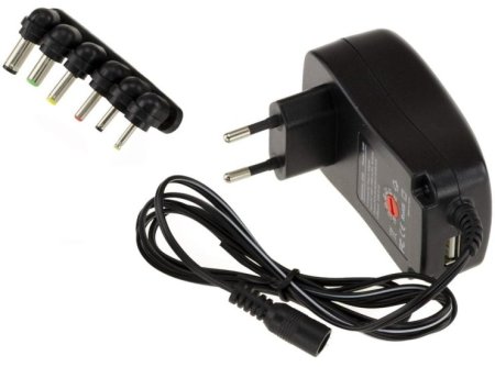 30W Universal Power Supply Adaptor Charger 3V 5V 6V 7.5V 9V 12V DC 6 Different Adapter Plugs