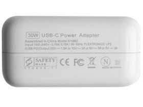 30W USB-C Adapter Charger for Apple MacBook Air 13 2020 MVH42RS/A