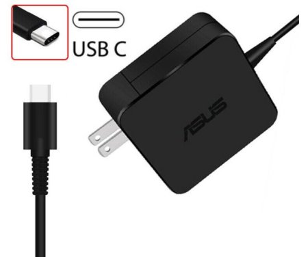 Genuine 45W USB-C Asus Chromebook Flip C433TA-AJ0043 Adapter Charger