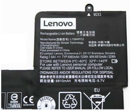 Original 6960mAh 53Wh Lenovo Yoga 710-14IKB 80V4003ARA Battery