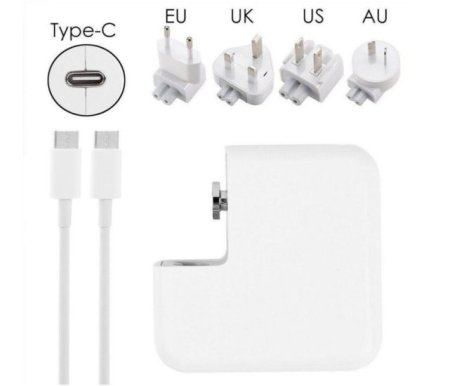 61W USB-C Adapter Charger For Apple MacBook Pro 13 MV972ZM/A + Cable