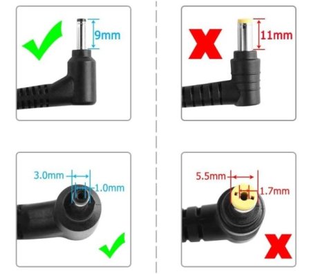 Original 65W Acer Aspire R7-571G-73531225ass Adapter Charger + Power Cable