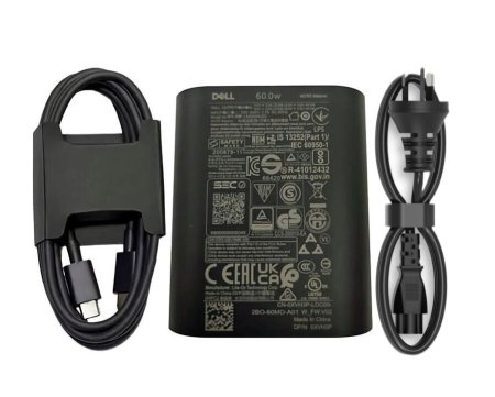 Original 60W USB-C Dell Latitude 3330 P158G002/P159G002 AC Adapter Charger + Cable