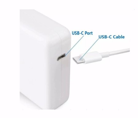 87W USB-C Adapter Charger for Apple MacBook Pro MLW72F/A + USB Cable