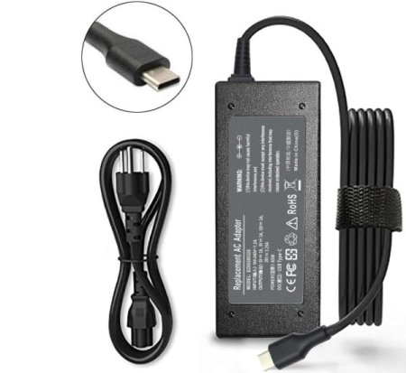 20V 3.25A 65W Type-C DZ65200325 Charger Compatible ADLX65YLC2D Power Adapter