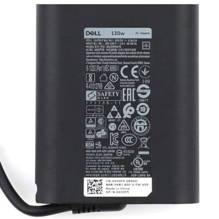 Original 130W Type-C Dell 0K00F5 K00F5 Adapter Charger + Free Cable