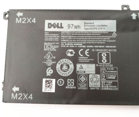 Original 6-Cell 8333mAh 97Wh Dell XPS 15 9570-1P4Y6 Battery