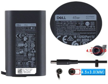 Original 45W Dell XPS 12D-1701 12D-1708 AC Adapter Charger + Free Cord