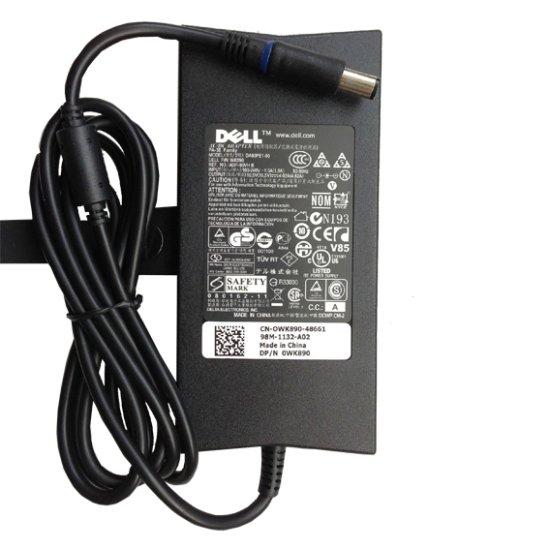 Original 19.5V 4.62A 90W Dell 7W104 AC Adapter Charger + Free Cord