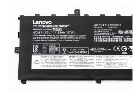 Original 57Wh Lenovo ThinkPad X1 Carbon 6th Gen 20KH006JIV Battery