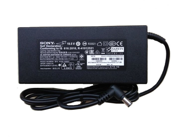 19.5V 5.2A 101W Original Sony ACDP-100D02 Adapter Charger + Free Cord