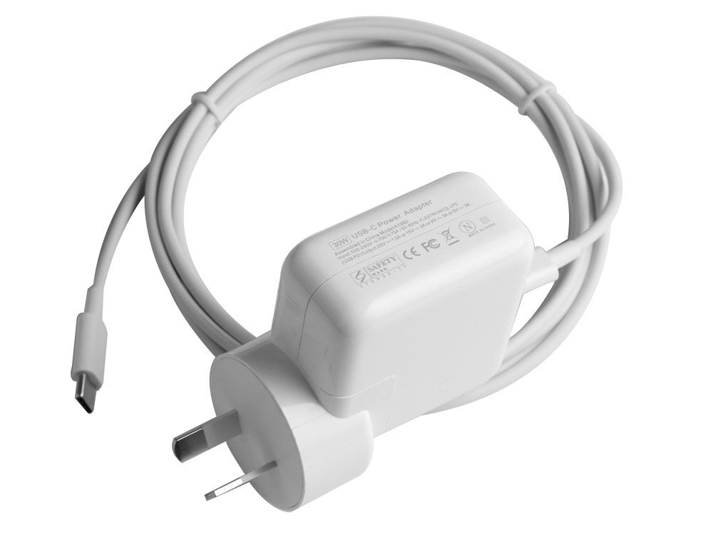 30W USB-C Adapter Charger for Apple MacBook Air 13 2020 MVH52CR/A