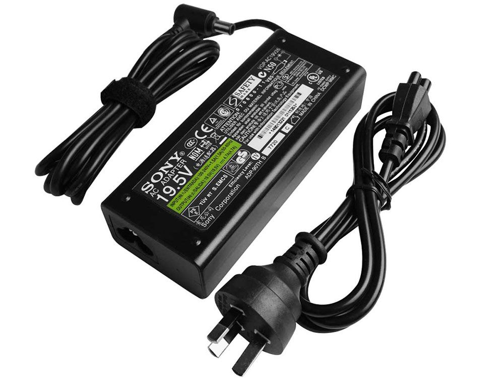 Original 90W Sony Vaio VPCEL15FX VPCEL17FX/B AC Adapter + Free Cord - Click Image to Close