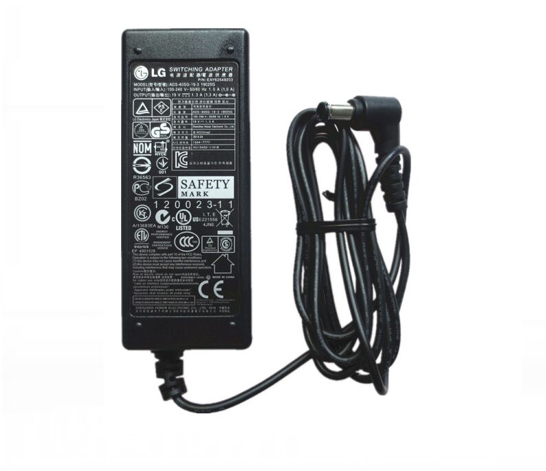 Original 19V 1.3A LG LED Monitor 23M45vq 24M45vq 27M45vq AC Adapter