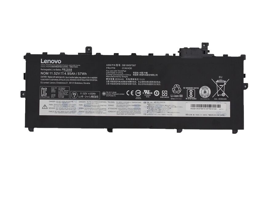 Original 57Wh Lenovo ThinkPad X1 Carbon 6th Gen 20KG004HHV Battery